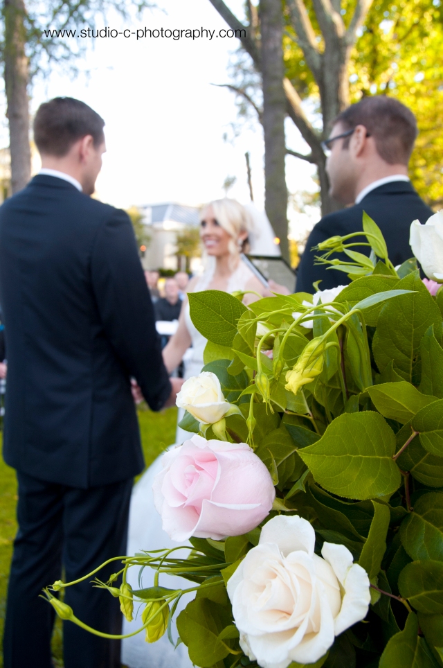 Wedding ceremony at Whitehall Manor